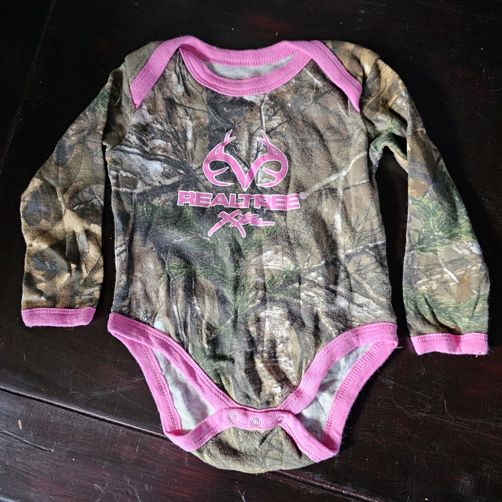 ⭐️Realtree Pink and Camouflage Kids One Piece